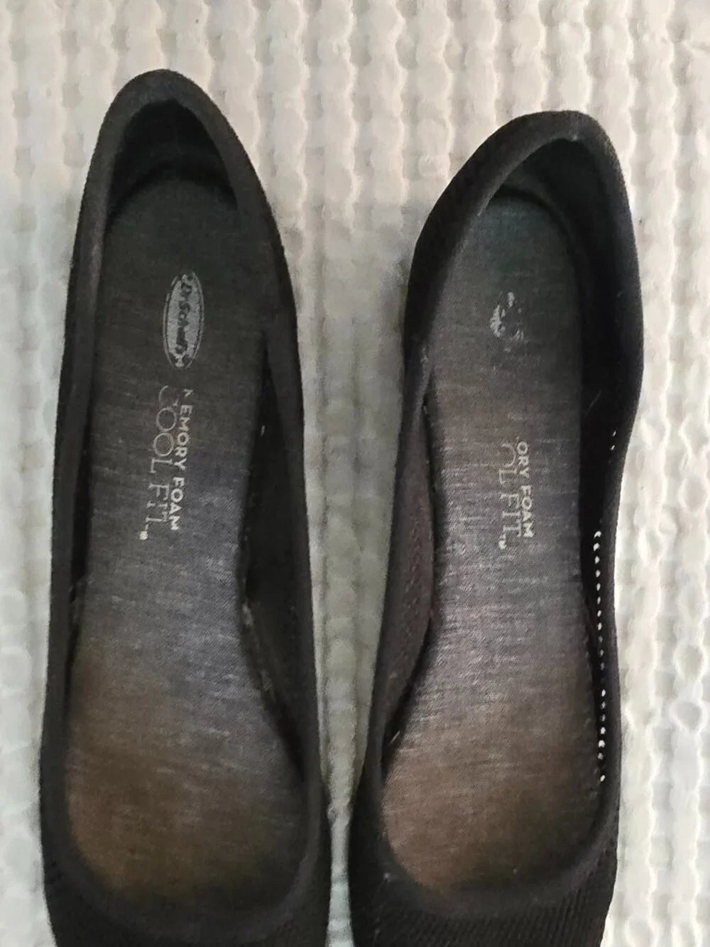 Cute comfy flats!  Mesh uppers; great for summer